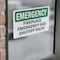 Signmission Fireplace Gas Shutoff Valve Emergency Sign, Vinyl Decal, 5in W x 3.5in L, 2PK OS-2PACK-EM-D-35-L-10365 - alternate 3